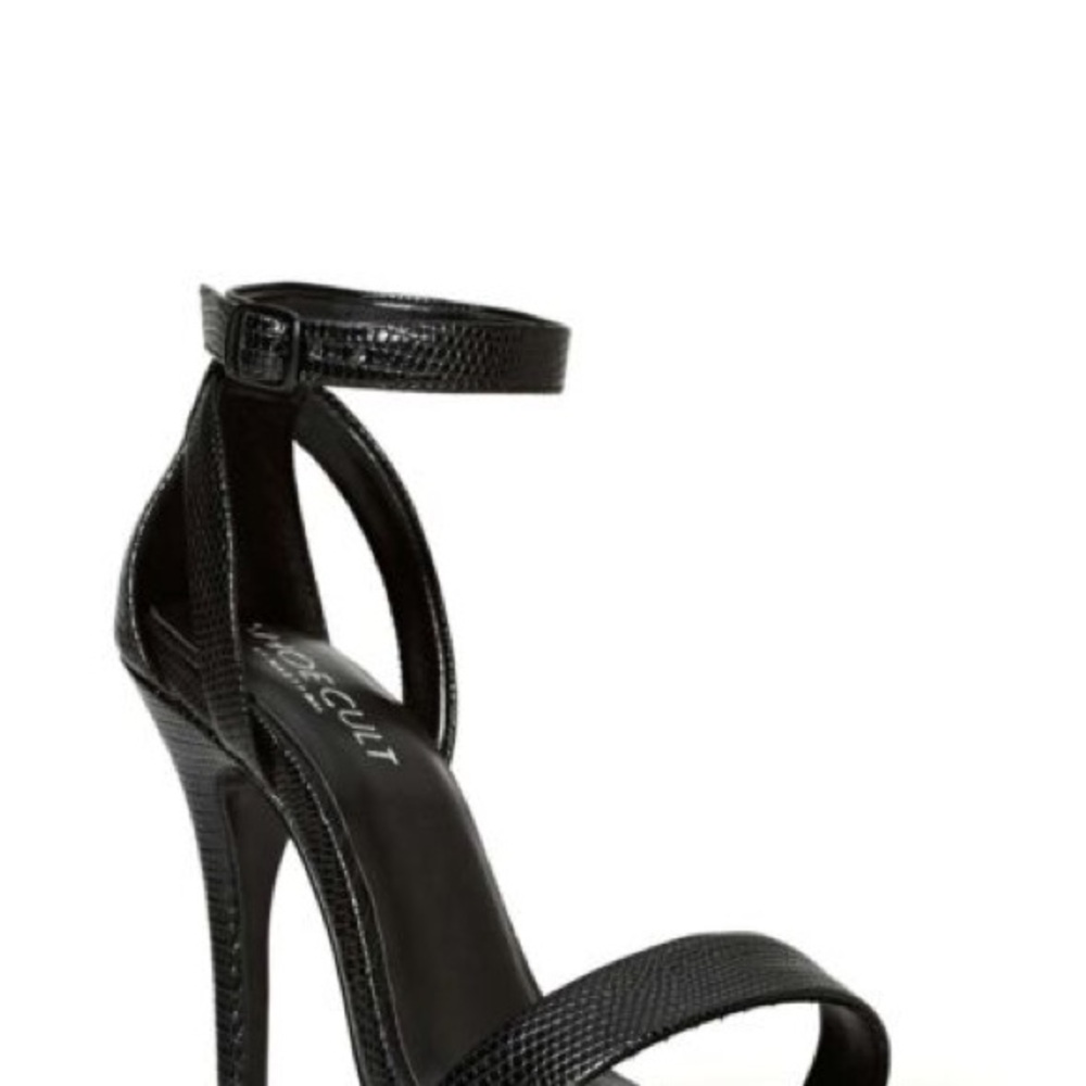 Nasty Gal Black Strappy Heels